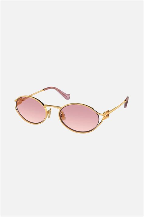 miu miu pink white sunglasses|miu miu glasses.